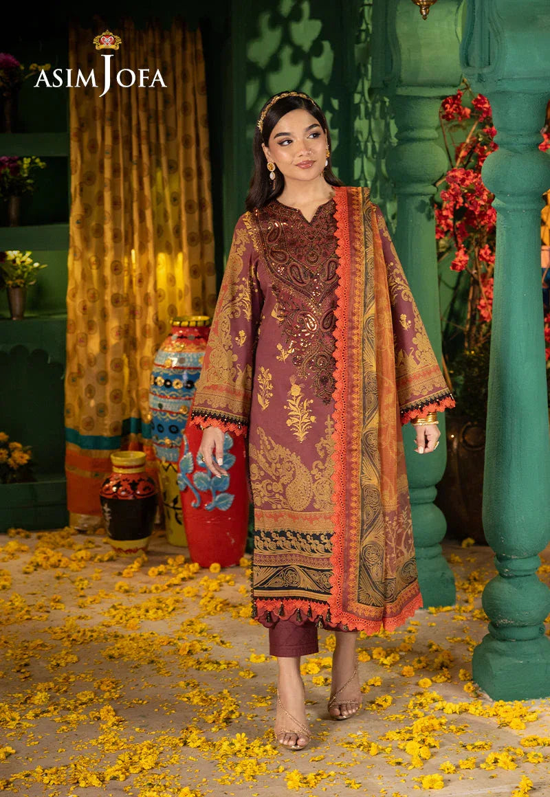 Asim Jofa | Asra Festive Essentials | AJRA-04 - Rang-e-Khaas