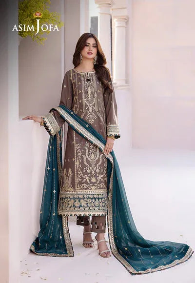 Asim Jofa | Dhanak Rang Collection | AJCF-30 - Rang-e-Khaas