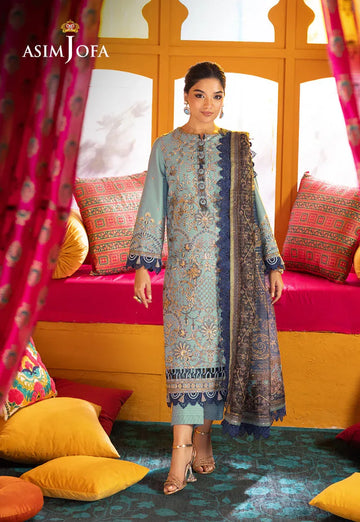 Asim Jofa | Asra Festive Essentials | AJRA-12 - Rang-e-Khaas