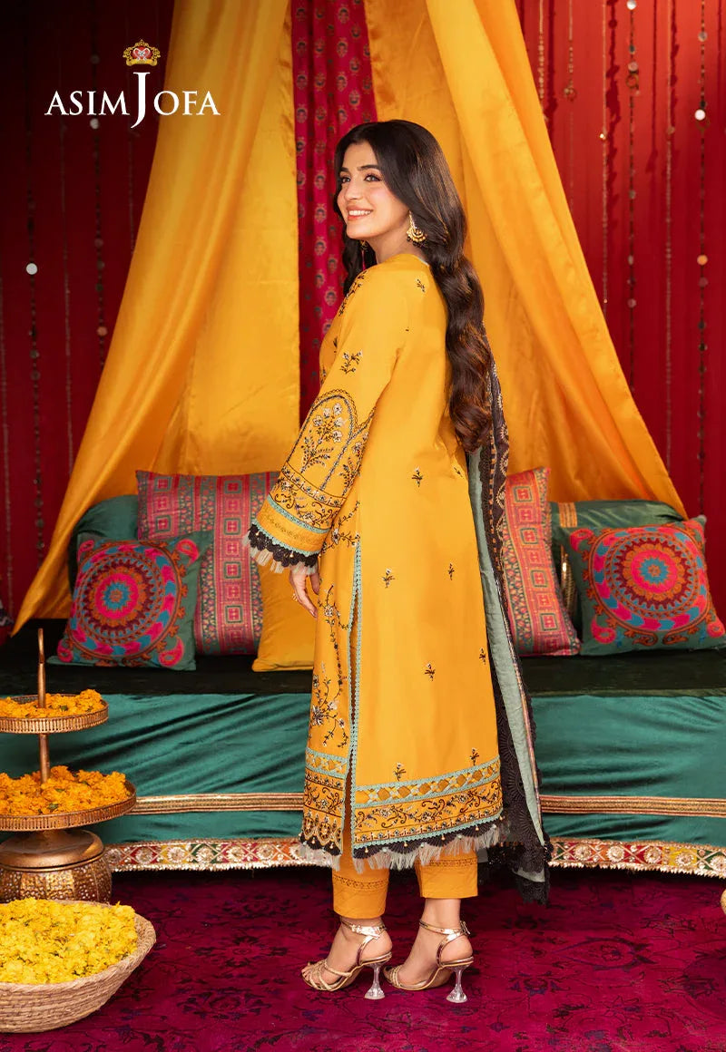 Asim Jofa | Asra Festive Essentials | AJRA-07 - Rang-e-Khaas