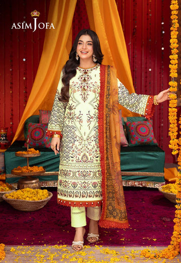 Asim Jofa | Asra Festive Essentials | AJRA-15 - Rang-e-Khaas