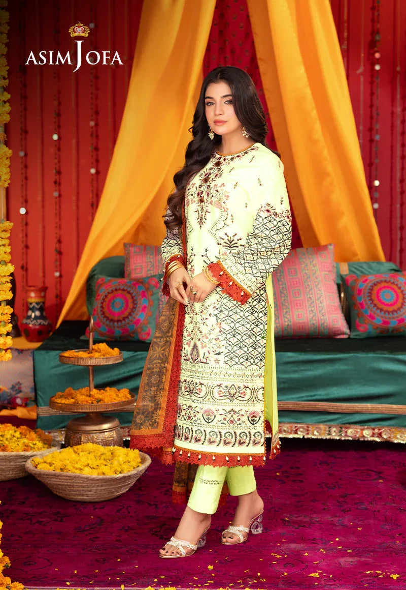 Asim Jofa | Asra Festive Essentials | AJRA-15 - Rang-e-Khaas