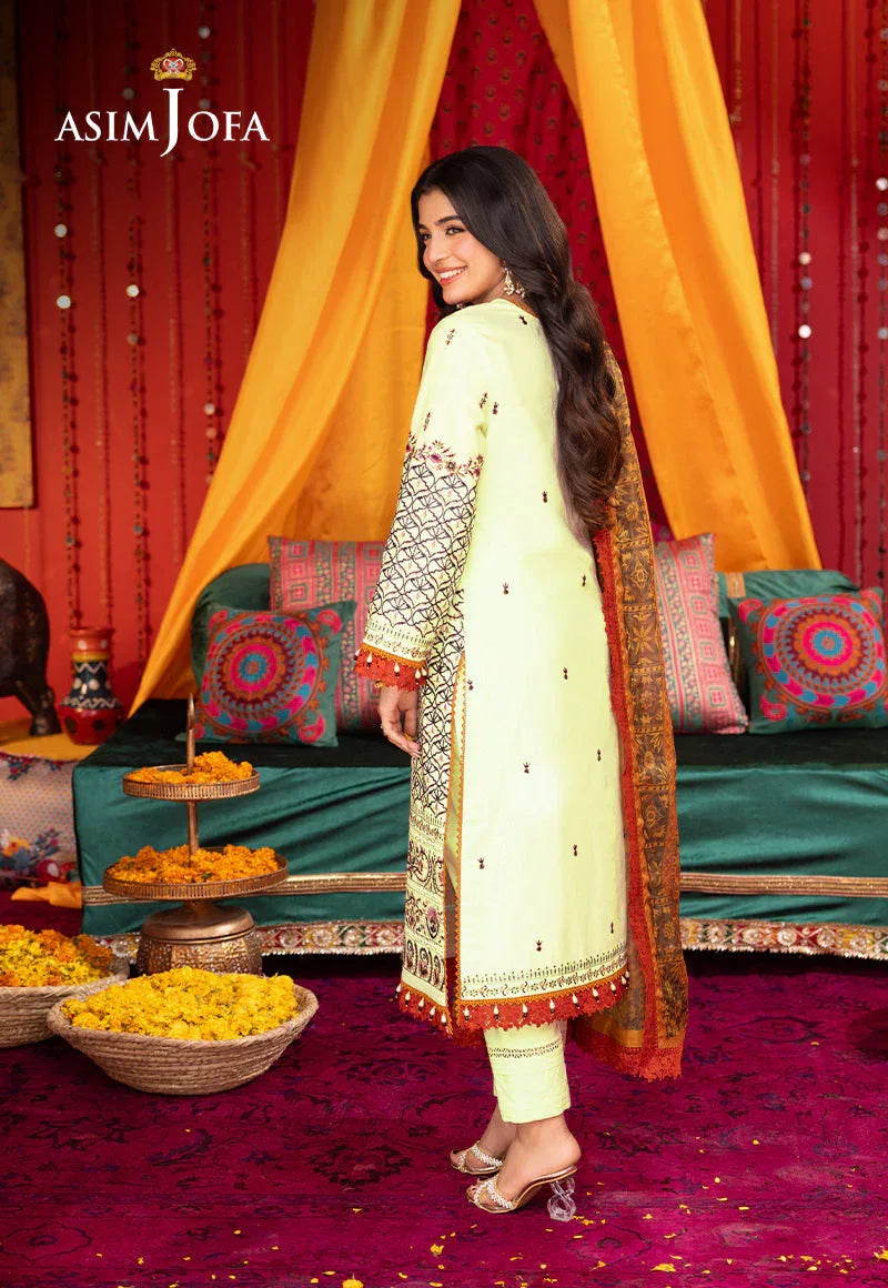 Asim Jofa | Asra Festive Essentials | AJRA-15 - Rang-e-Khaas