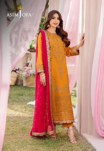 Asim Jofa | Dhanak Rang Collection | AJCF-25 - Rang-e-Khaas