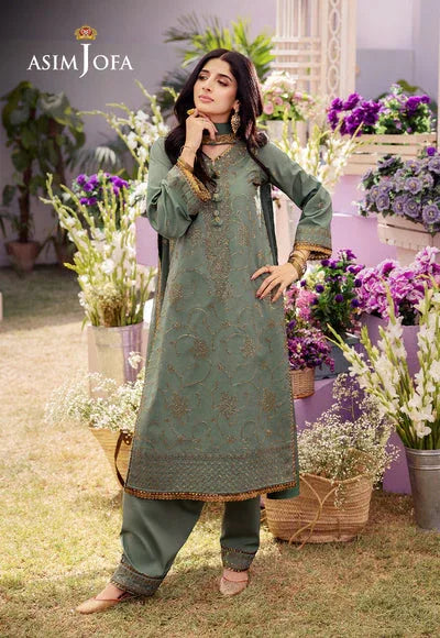 Asim Jofa | Dhanak Rang Collection | AJCF-15 - Rang-e-Khaas