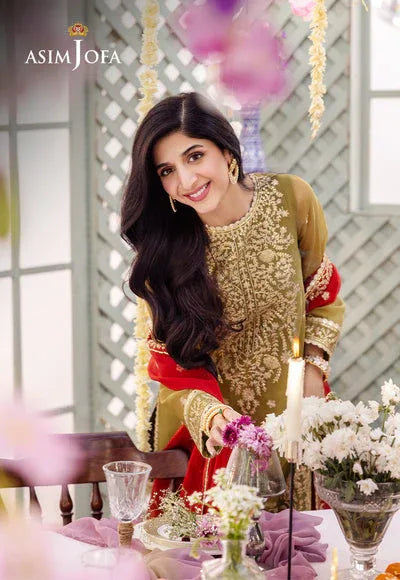 Asim Jofa | Dhanak Rang Collection | AJCF-26 - Rang-e-Khaas