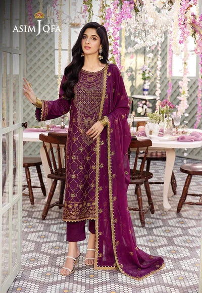 Asim Jofa | Dhanak Rang Collection | AJCF-07 - Rang-e-Khaas