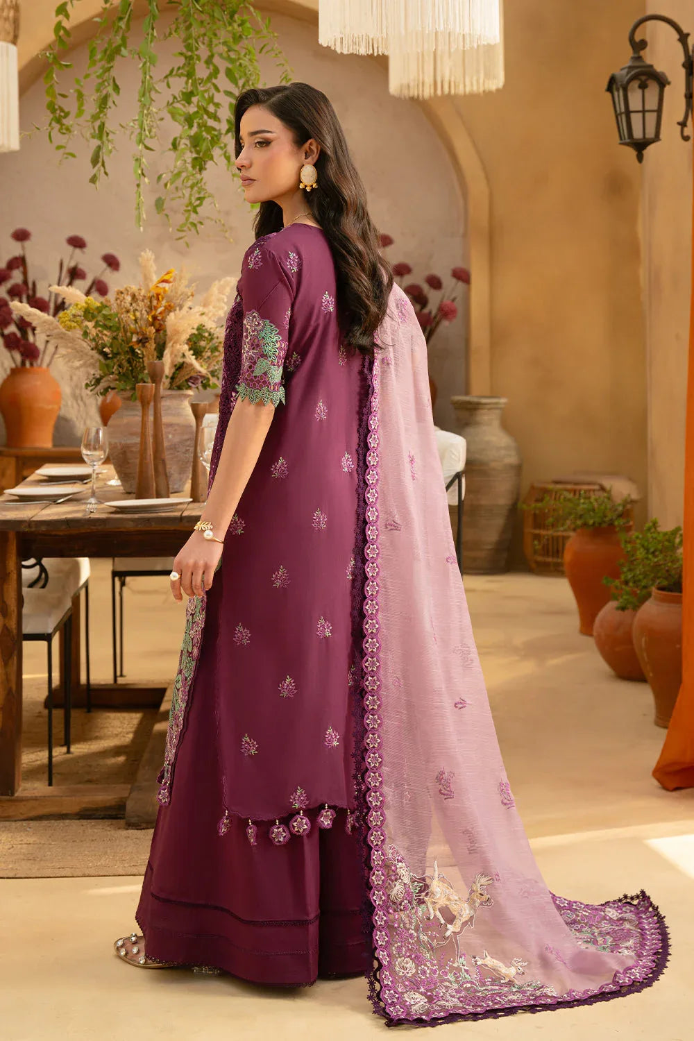 Saira Rizwan | Luxury Lawn 25 | VALERIE-SRL25-11 - Rang-e-Khaas