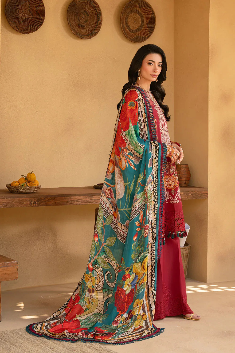 Saira Rizwan | Luxury Lawn 25 | MANON-SRL25-02 - Rang-e-Khaas