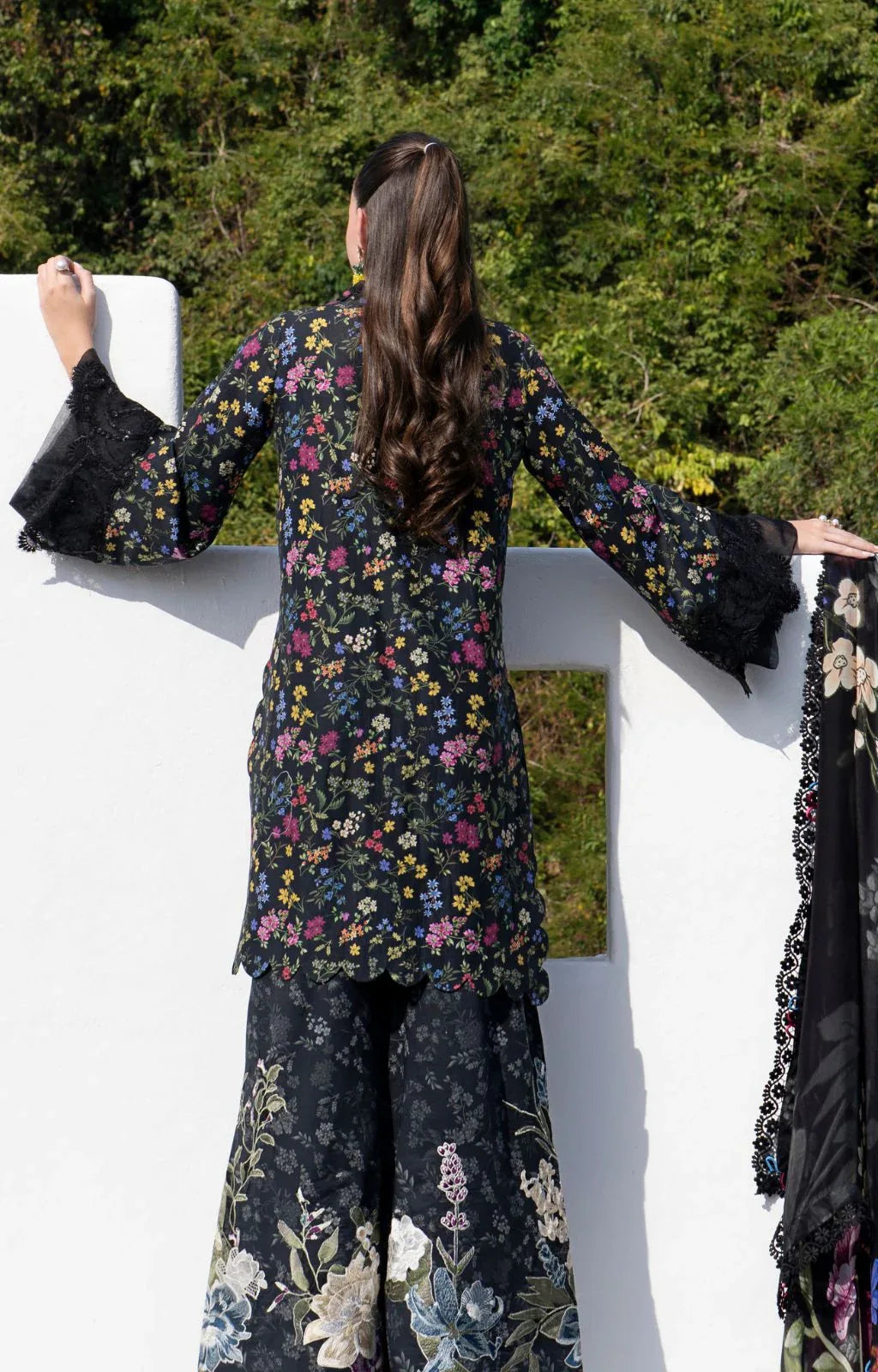 AJR Couture | Printakari Lawn 25 | Midnight Flora - Rang-e-Khaas