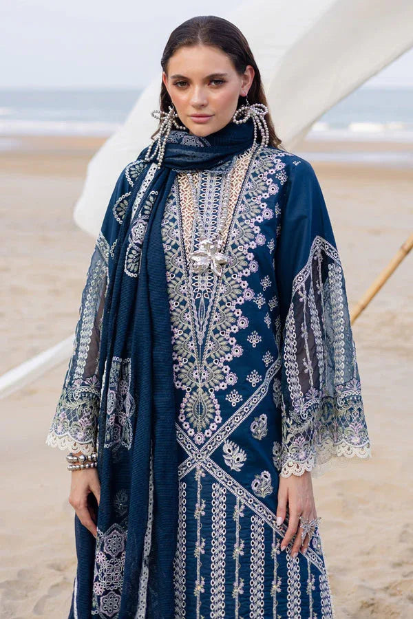 Marjjan | Mavi Lawn | MLL-19 A (TEAL BLUE) - Rang-e-Khaas