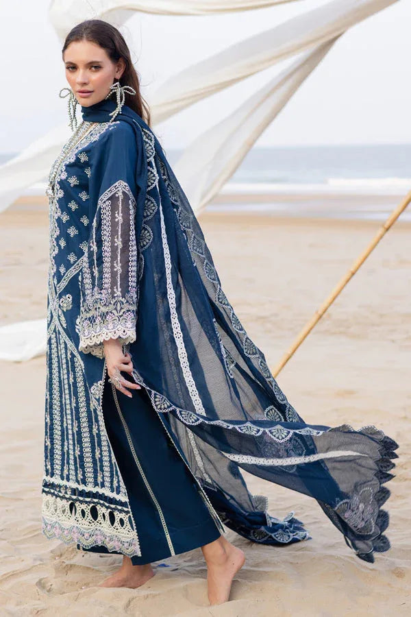 Marjjan | Mavi Lawn | MLL-19 A (TEAL BLUE) - Rang-e-Khaas