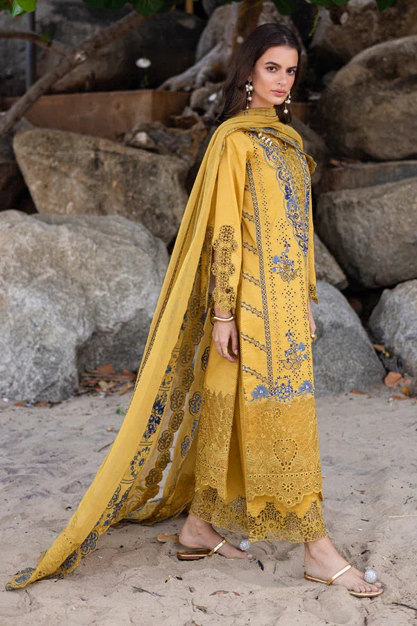 Marjjan | Mavi Lawn | MLL-23 B (MUSTARD) - Rang-e-Khaas