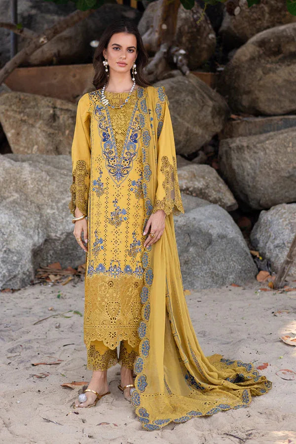 Marjjan | Mavi Lawn | MLL-23 B (MUSTARD) - Rang-e-Khaas