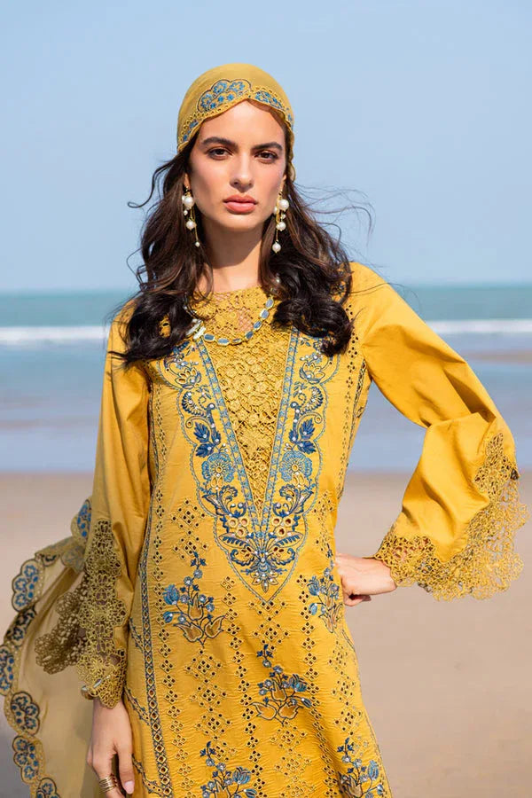 Marjjan | Mavi Lawn | MLL-23 B (MUSTARD) - Rang-e-Khaas
