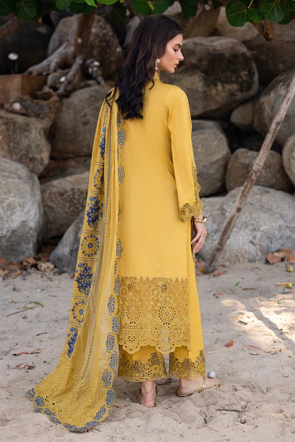 Marjjan | Mavi Lawn | MLL-23 B (MUSTARD) - Rang-e-Khaas