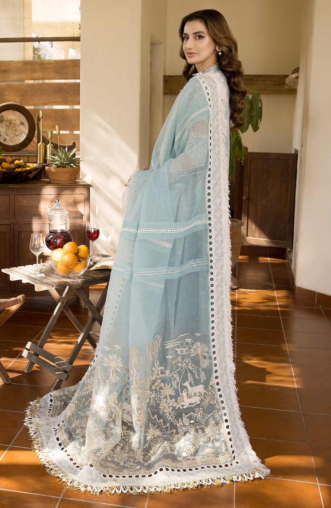 Maryum N Maria | Luxury Collection | MLRD-073 Iced Aqua - Rang-e-Khaas