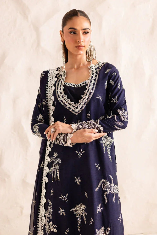Marjjan | Elyna Lawn | IRINA MP-47 (NAVY BLUE) - Rang-e-Khaas
