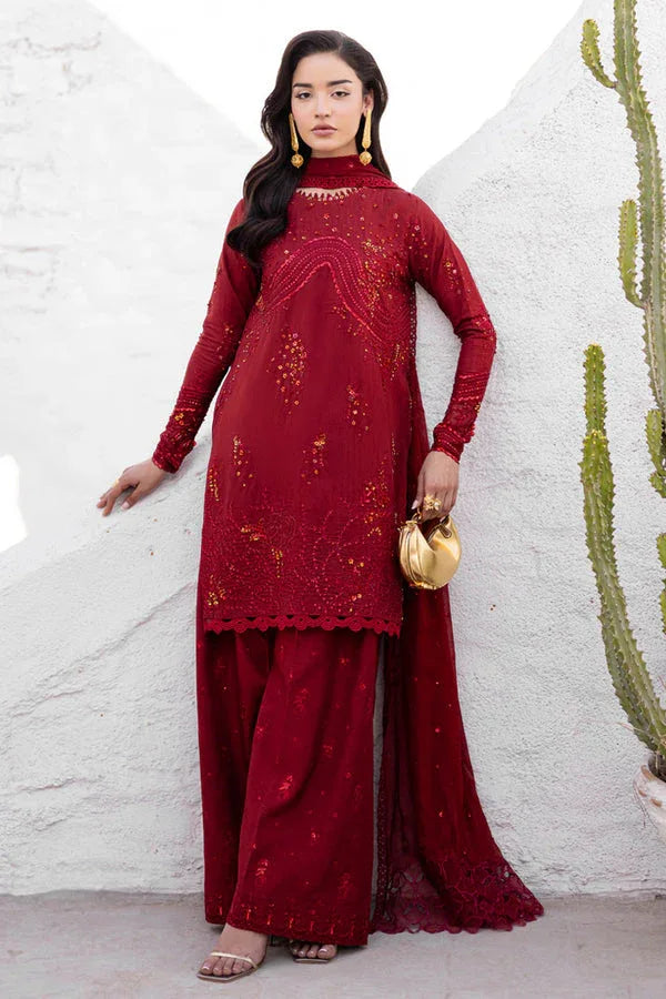 Marjjan | Elyna Lawn | SACRLET MP-48 (RED) - Rang-e-Khaas