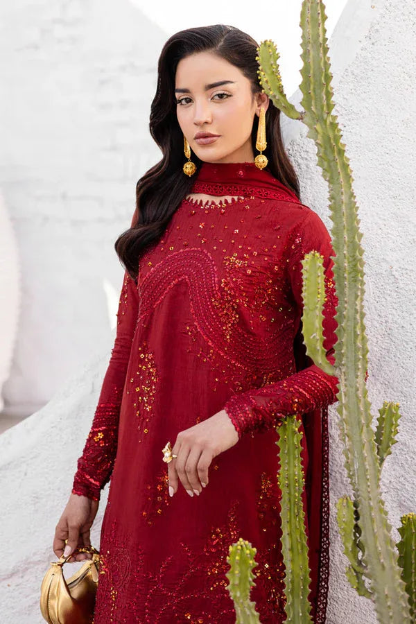 Marjjan | Elyna Lawn | SACRLET MP-48 (RED) - Rang-e-Khaas