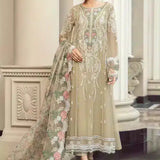 Maria B | Luxury Chiffon Collection | Coffee