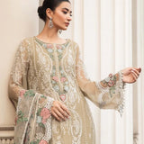 Maria B | Luxury Chiffon Collection | Coffee