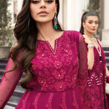 Maria B | Luxury Chiffon Collection | Magenta Pink