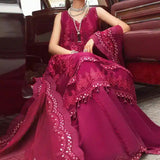 Maria B | Luxury Chiffon Collection | Magenta Pink