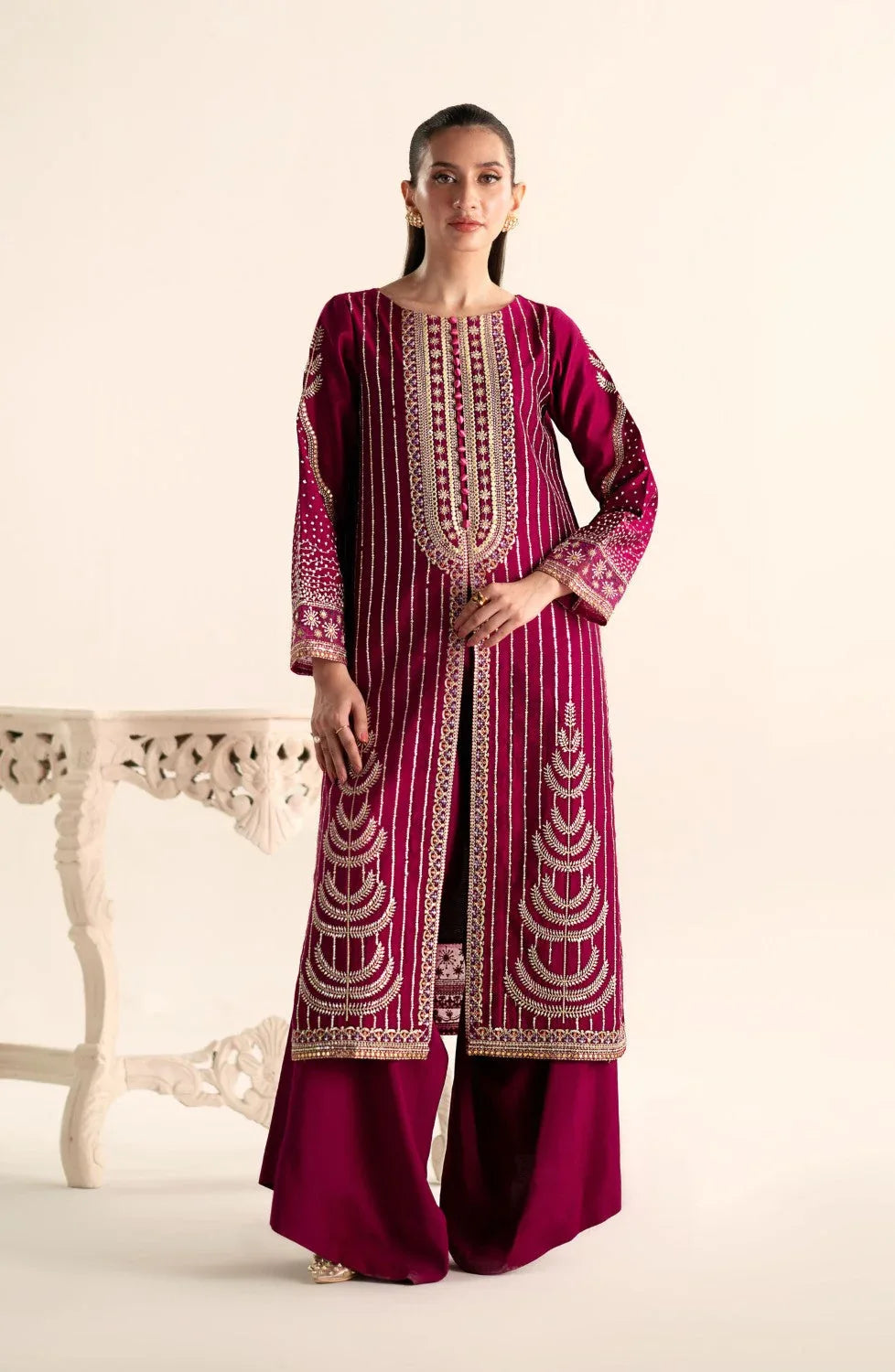 Maryum N Maria | Lagom Ready to Wear | VIOLET - MS-24214 - Rang-e-Khaas