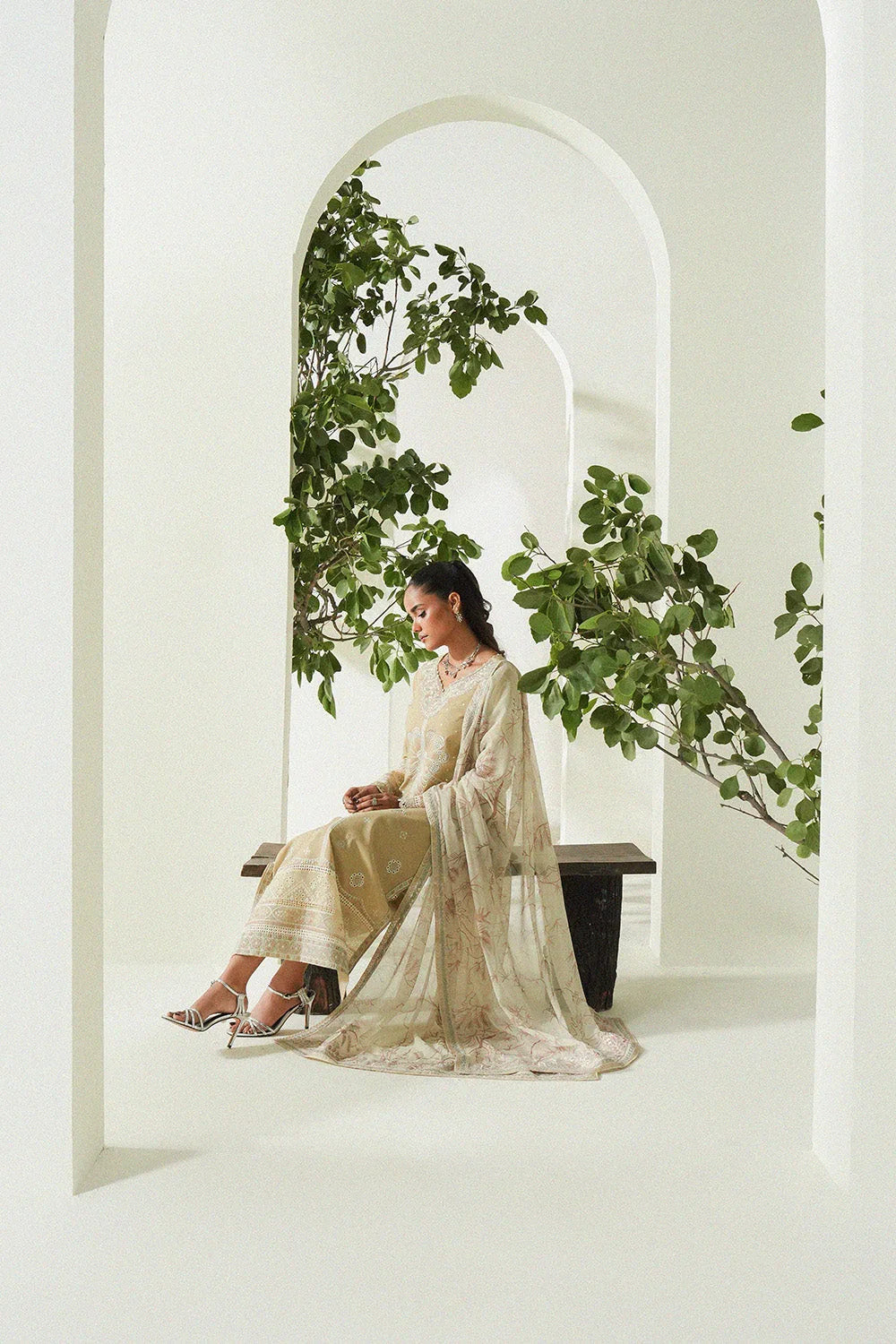 Maryum N Maria | Soiree Lawn | Summer Sand - Rang-e-Khaas