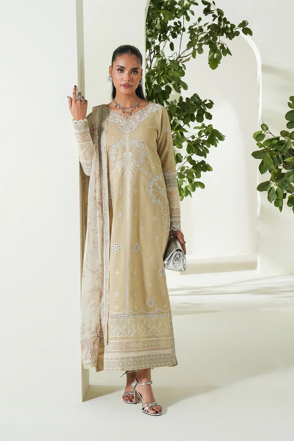 Maryum N Maria | Soiree Lawn | Summer Sand - Rang-e-Khaas