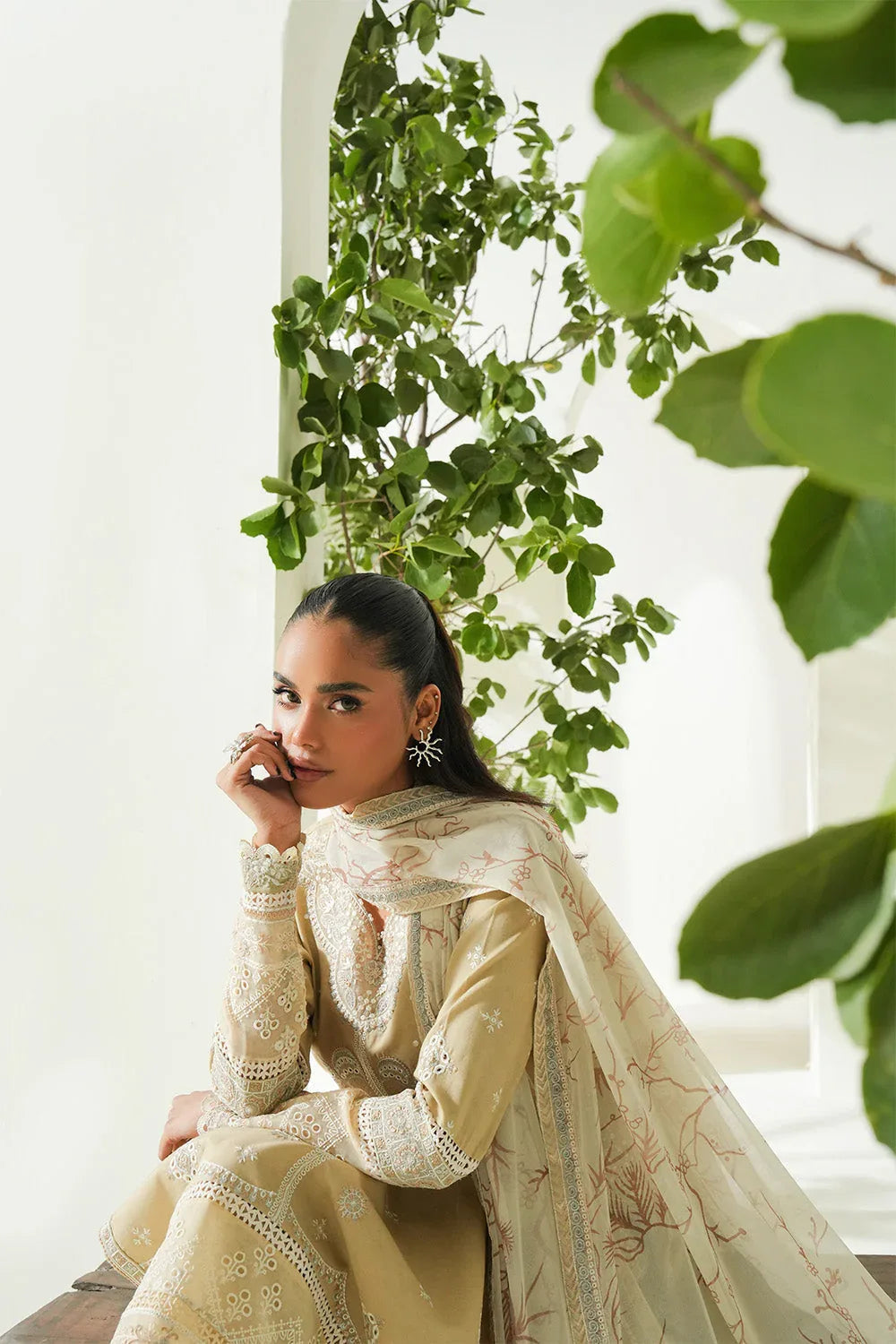 Maryum N Maria | Soiree Lawn | Summer Sand - Rang-e-Khaas