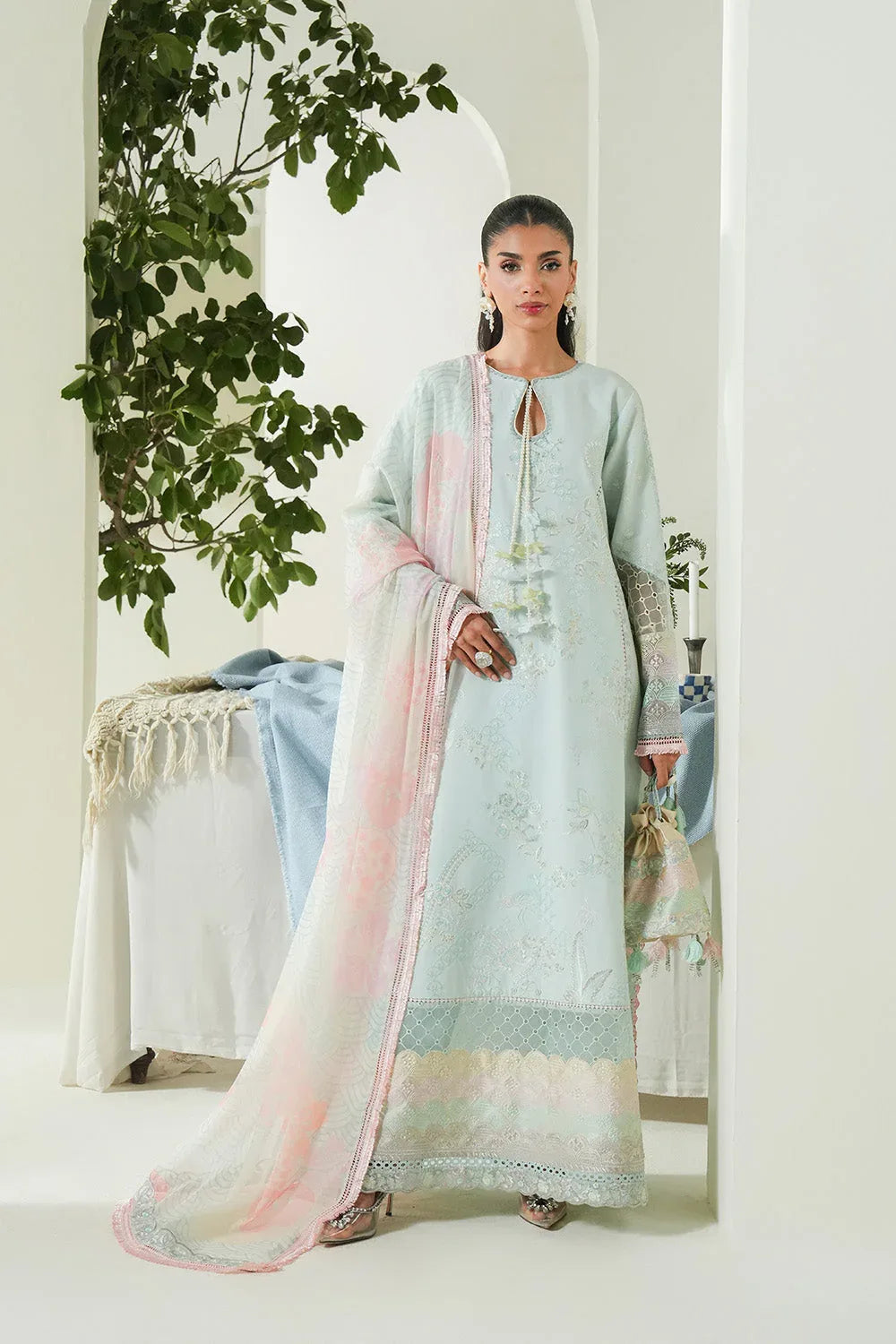 Maryum N Maria | Soiree Lawn |Soothing Sea - Rang-e-Khaas