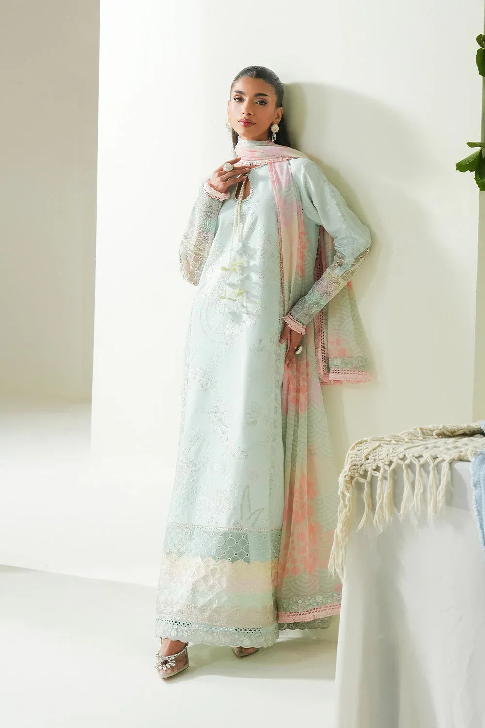 Maryum N Maria | Soiree Lawn |Soothing Sea - Rang-e-Khaas