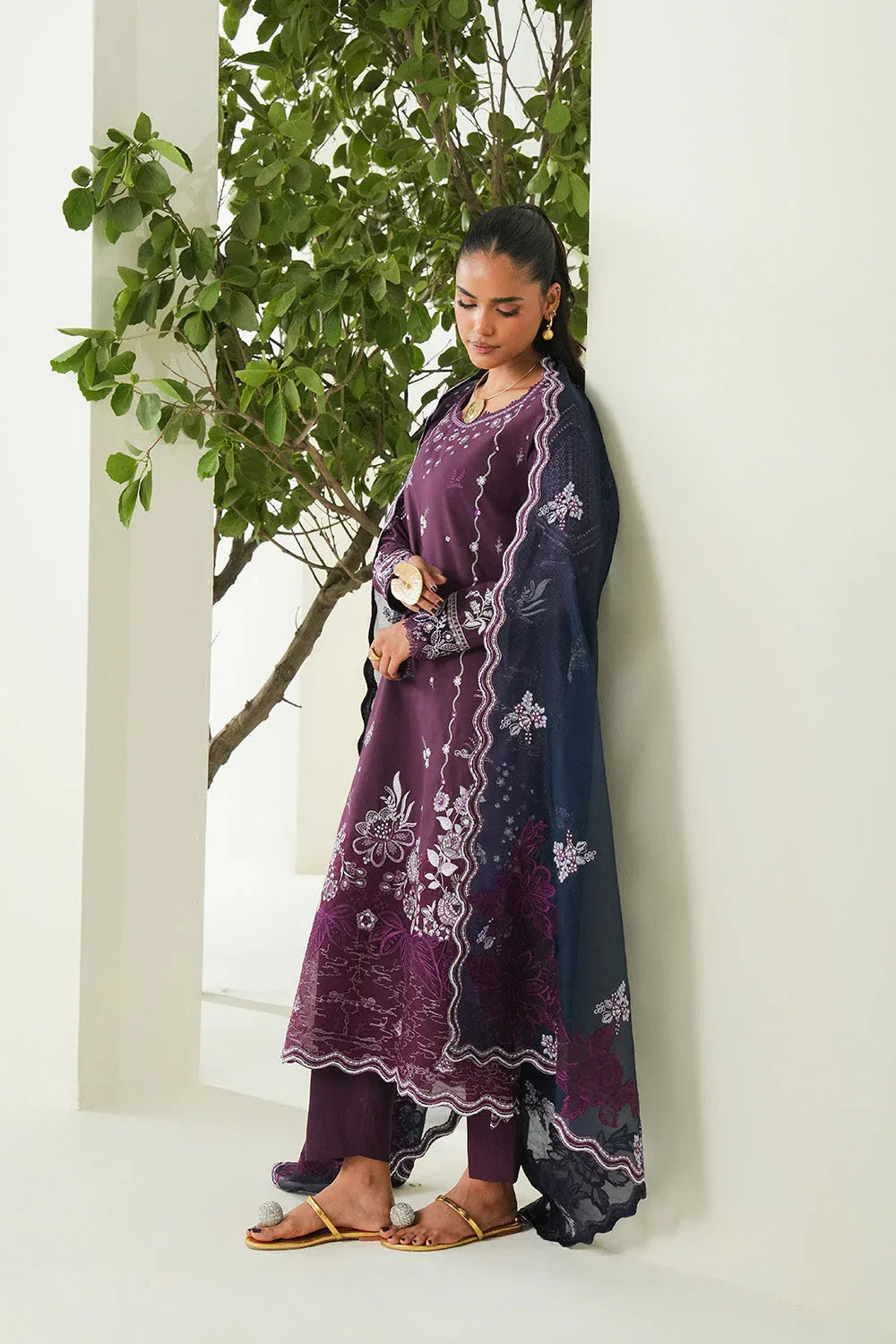 Maryum N Maria | Soiree Lawn | Sweet Pea - Rang-e-Khaas