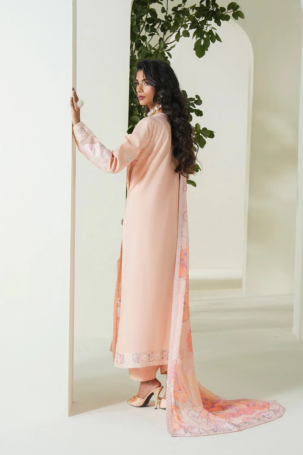 Maryum N Maria | Soiree Lawn | Peachy Delight - Rang-e-Khaas