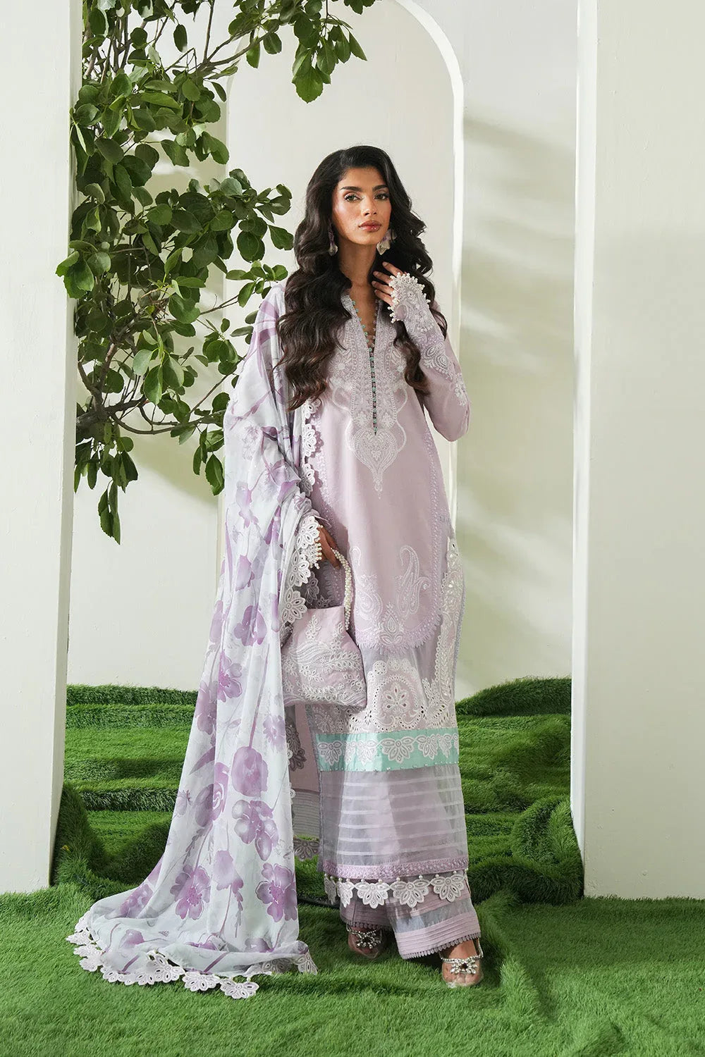 Maryum N Maria | Soiree Lawn |  Fragnant - Rang-e-Khaas