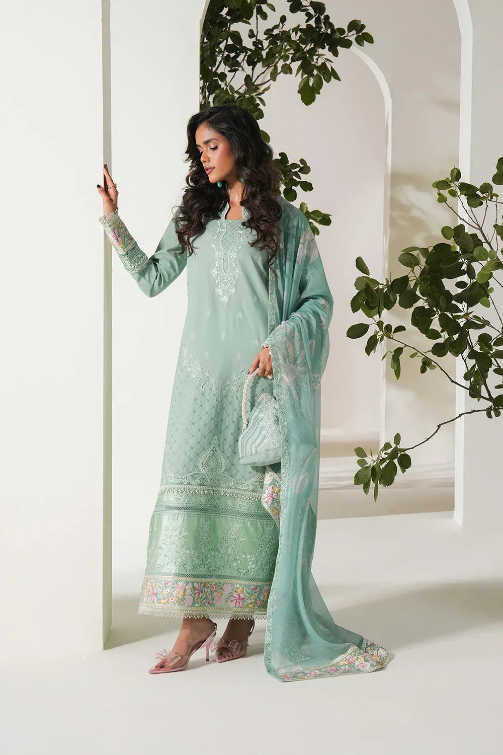 Maryum N Maria | Soiree Lawn | Spring Dew - Rang-e-Khaas