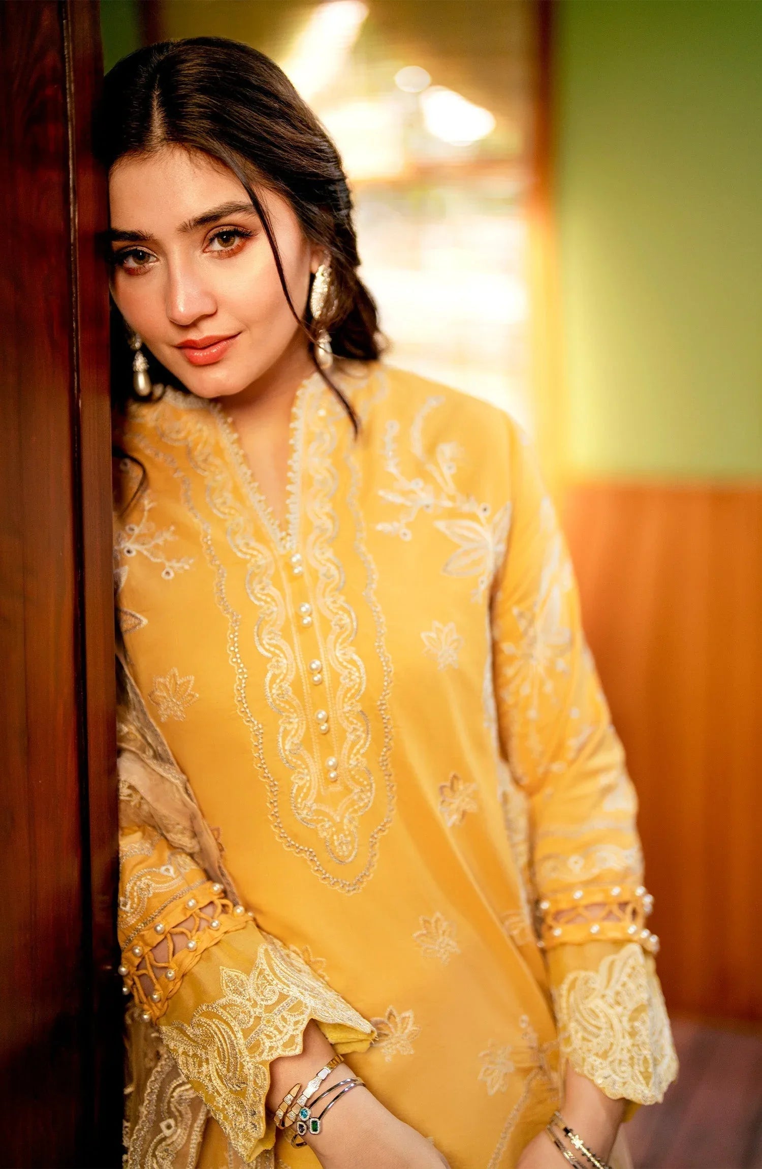 Maryum N Maria | Luxury Lawn 24 | Lamya - Rang-e-Khaas