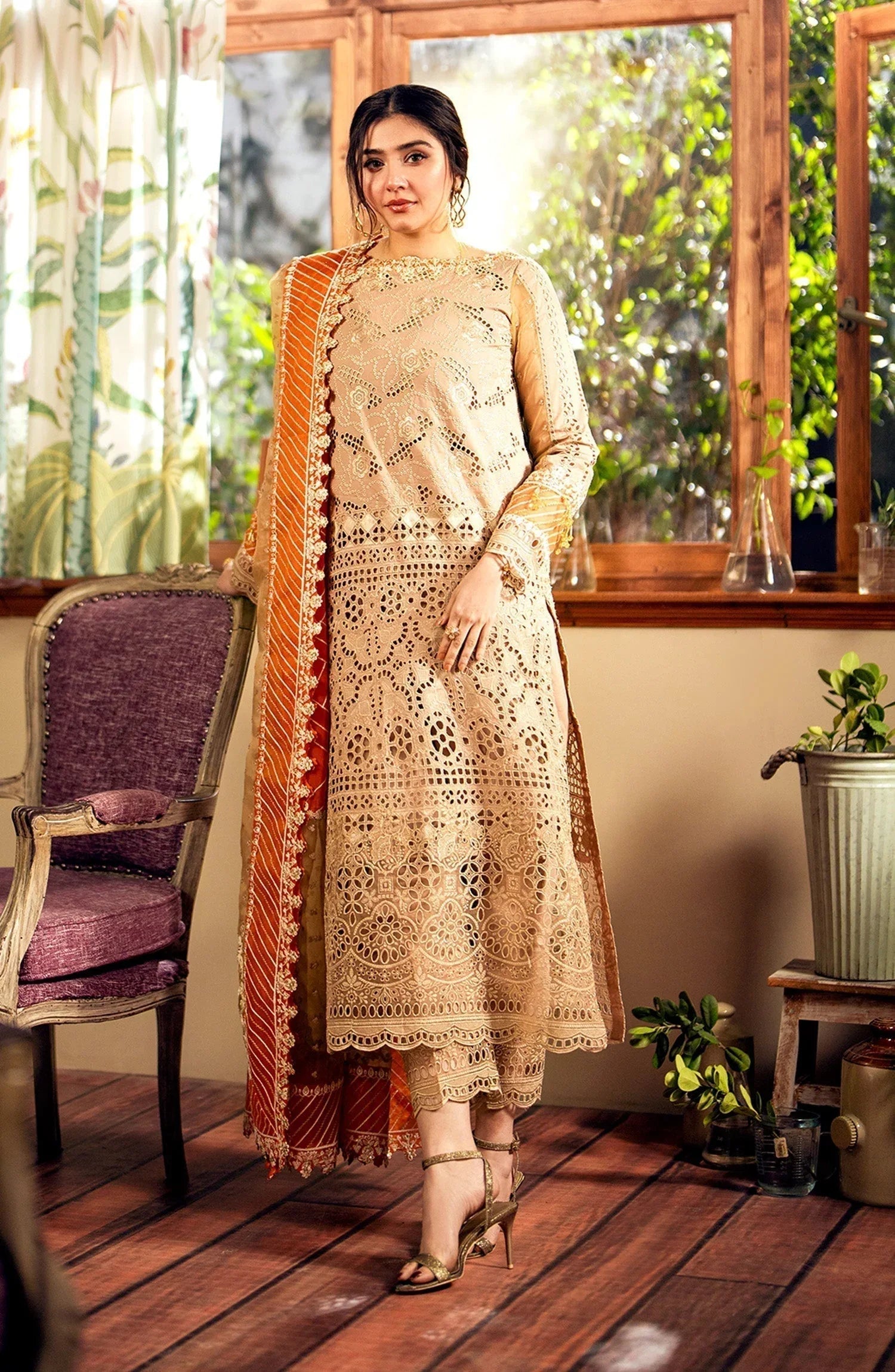 Maryum N Maria | Luxury Lawn 24 | Nora - Rang-e-Khaas