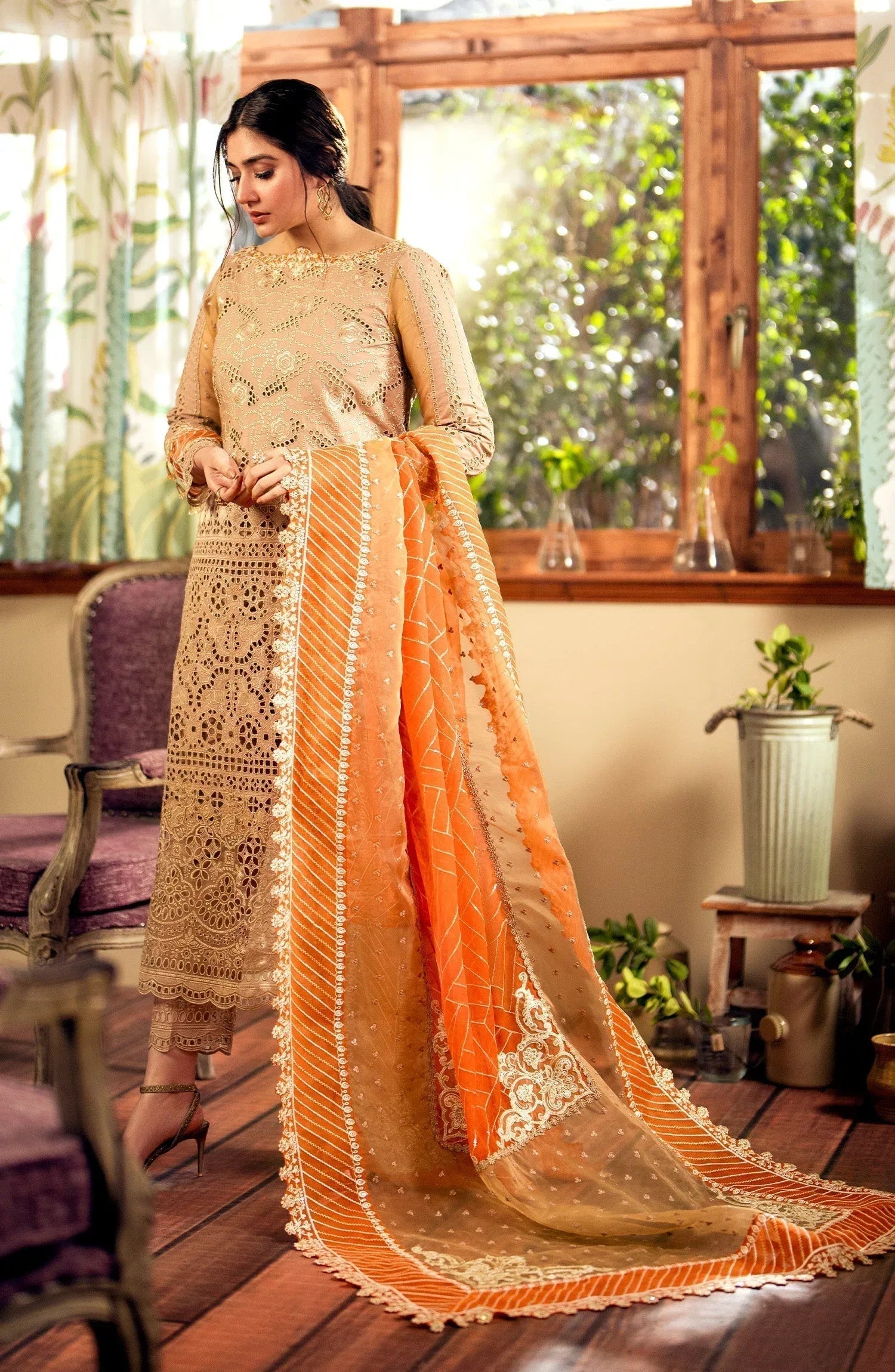 Maryum N Maria | Luxury Lawn 24 | Nora - Rang-e-Khaas