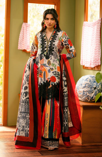 Maryum N Maria | Luxury Lawn 24 | Marwa - Rang-e-Khaas
