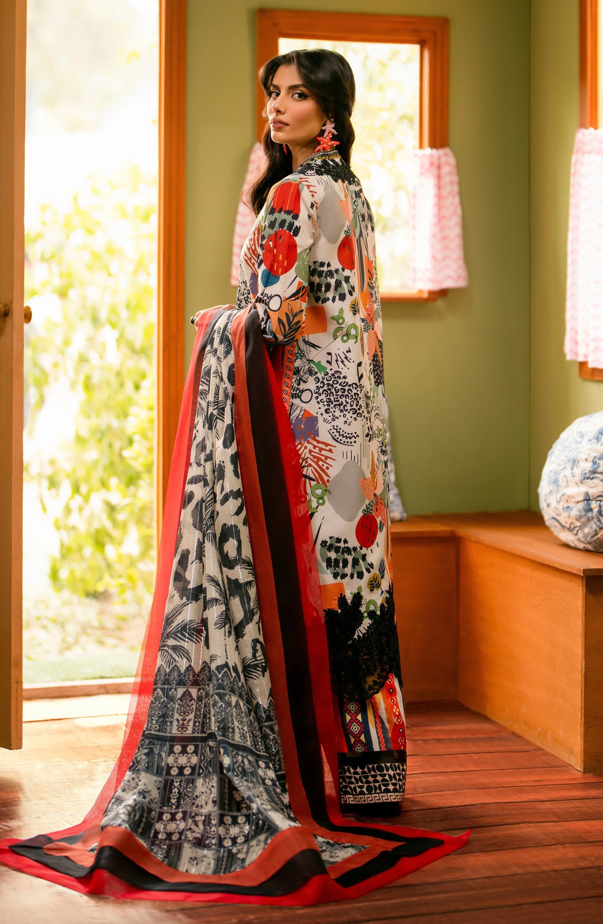 Maryum N Maria | Luxury Lawn 24 | Marwa - Rang-e-Khaas
