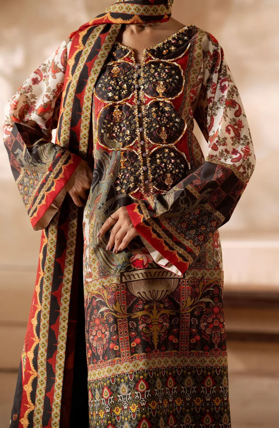 Maryum N Maria | Zeil Winter | SAMAIRA - MS40104 - Rang-e-Khaas