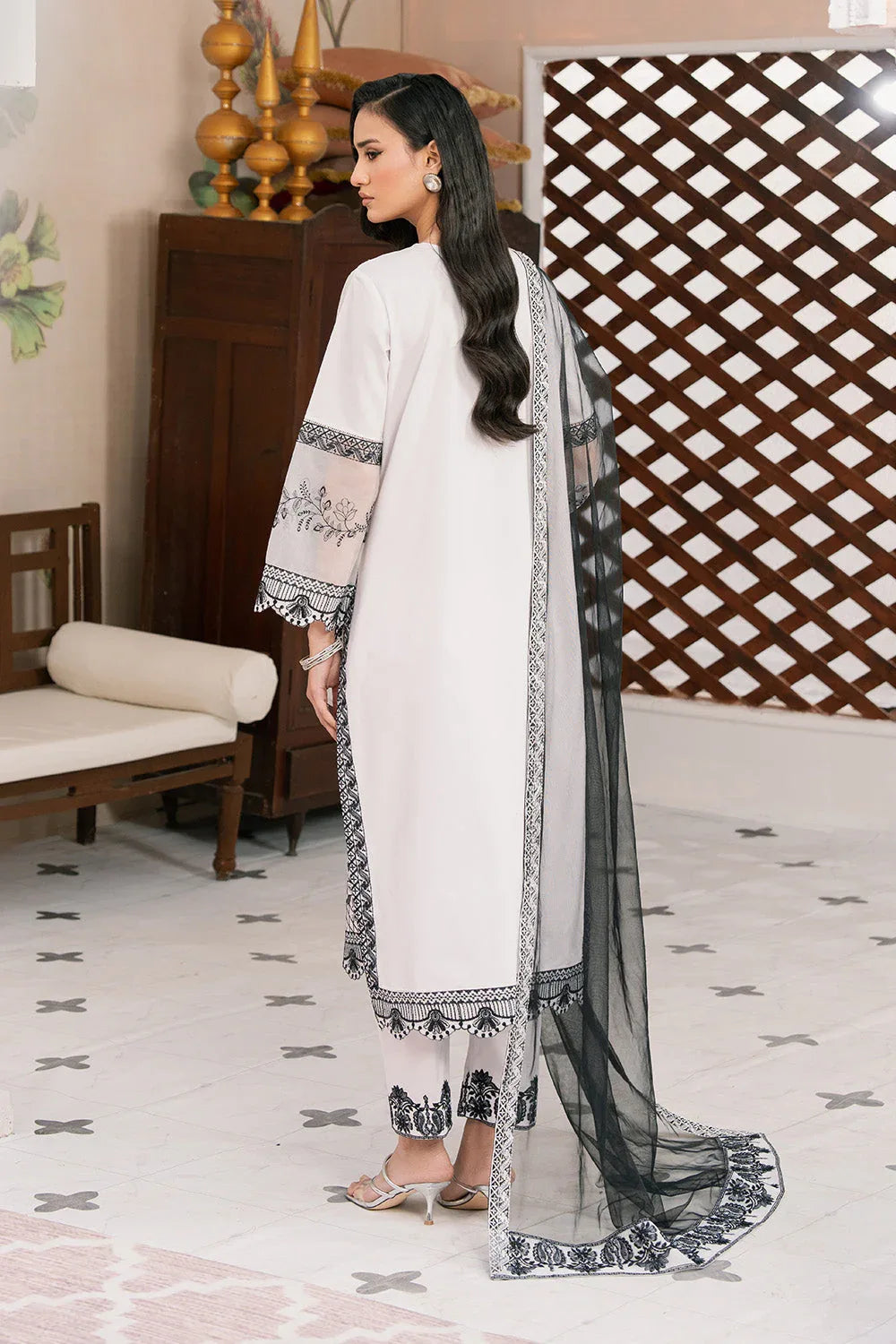 Maryum N Maria | Eid Luxury Lawn 25 | AZADEH - MS50147 - Rang-e-Khaas