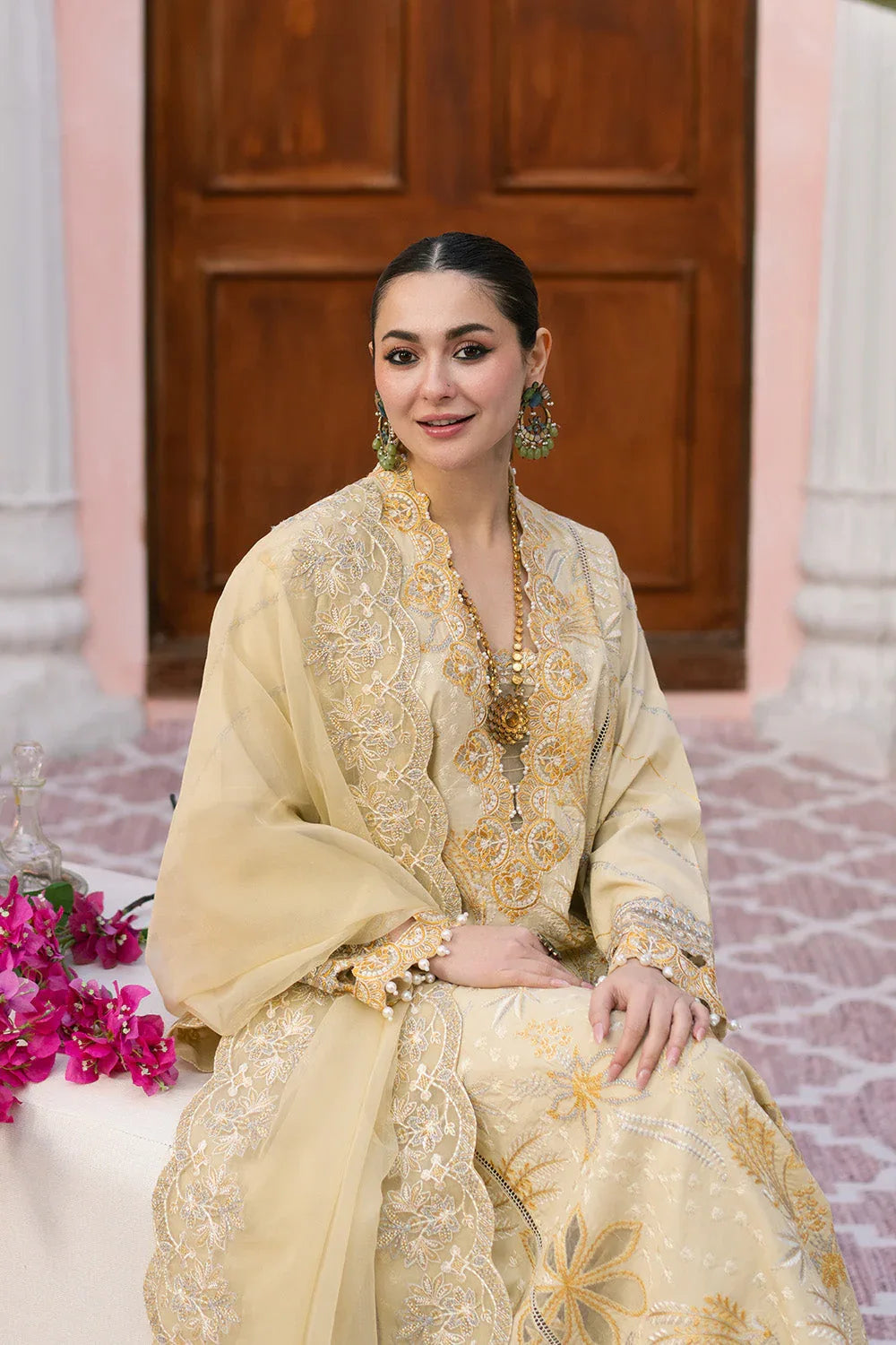 Maryum N Maria | Eid Luxury Lawn 25 | AFSANEH - MS50148 - Rang-e-Khaas