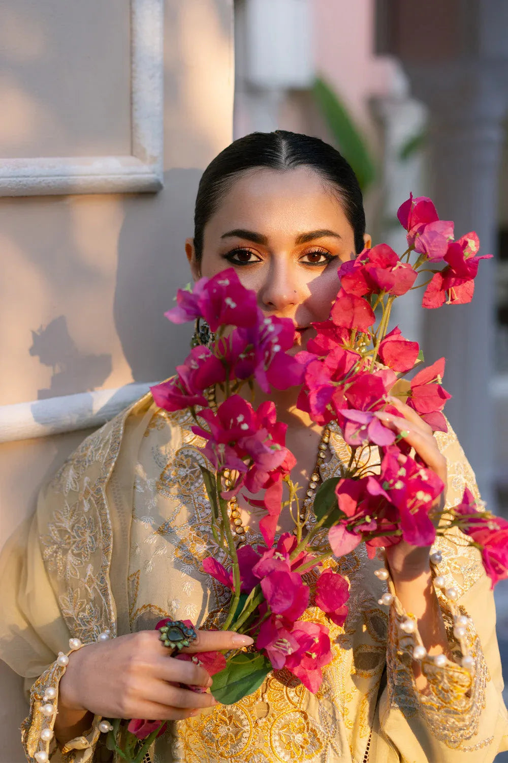 Maryum N Maria | Eid Luxury Lawn 25 | AFSANEH - MS50148 - Rang-e-Khaas