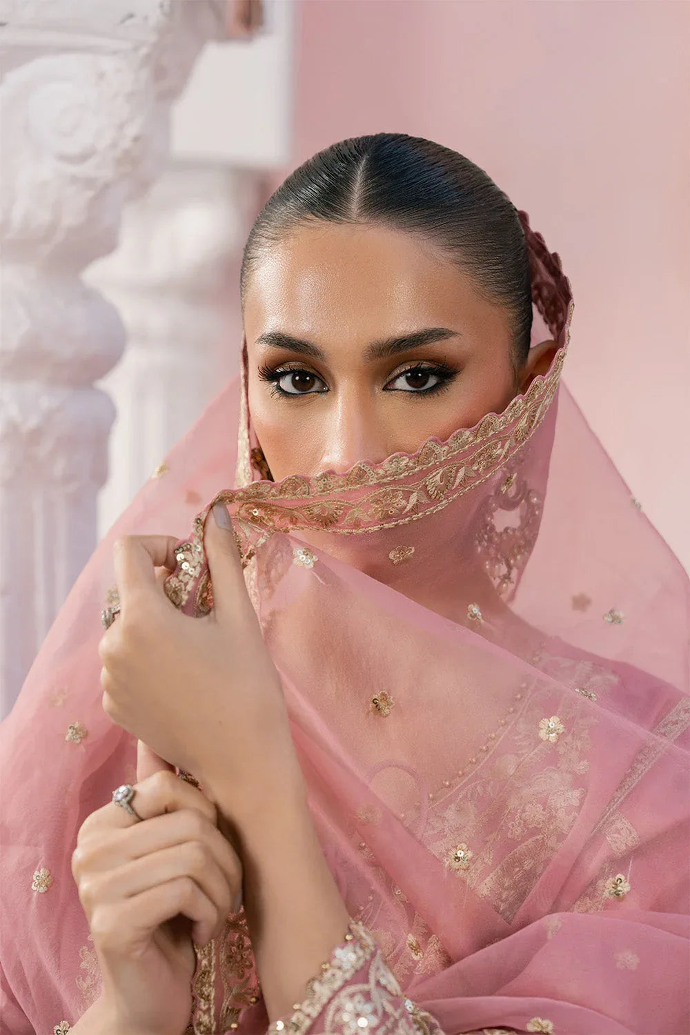 Maryum N Maria | Eid Luxury Lawn 25 | AZITA - MS50152 - Rang-e-Khaas