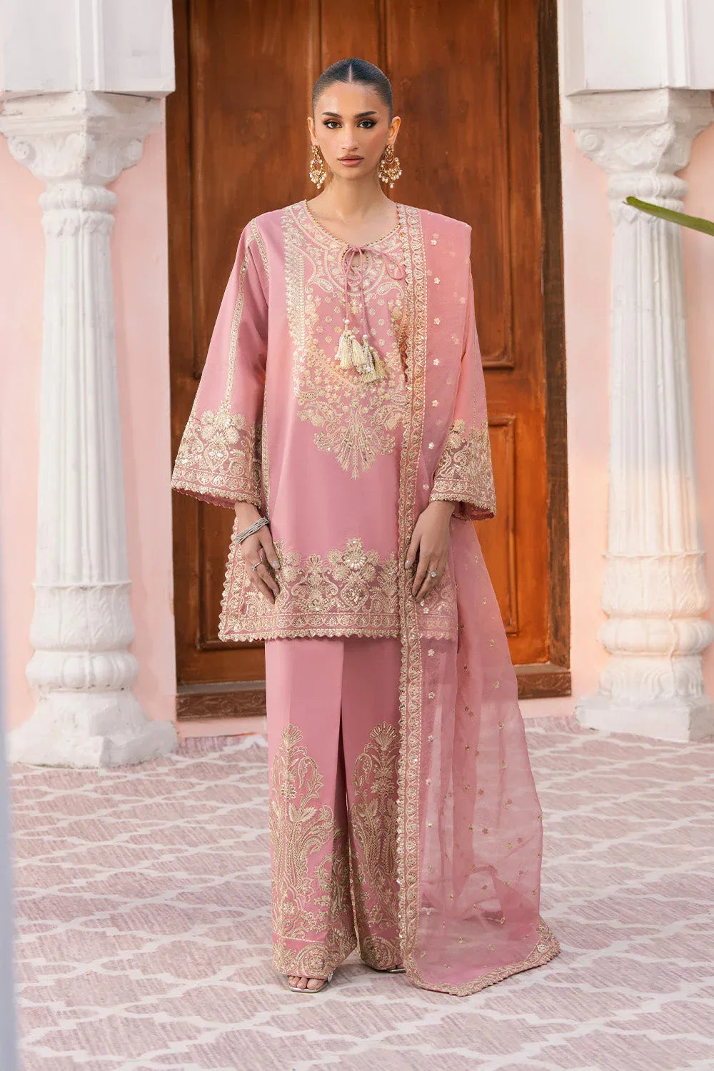 Maryum N Maria | Eid Luxury Lawn 25 | AZITA - MS50152 - Rang-e-Khaas