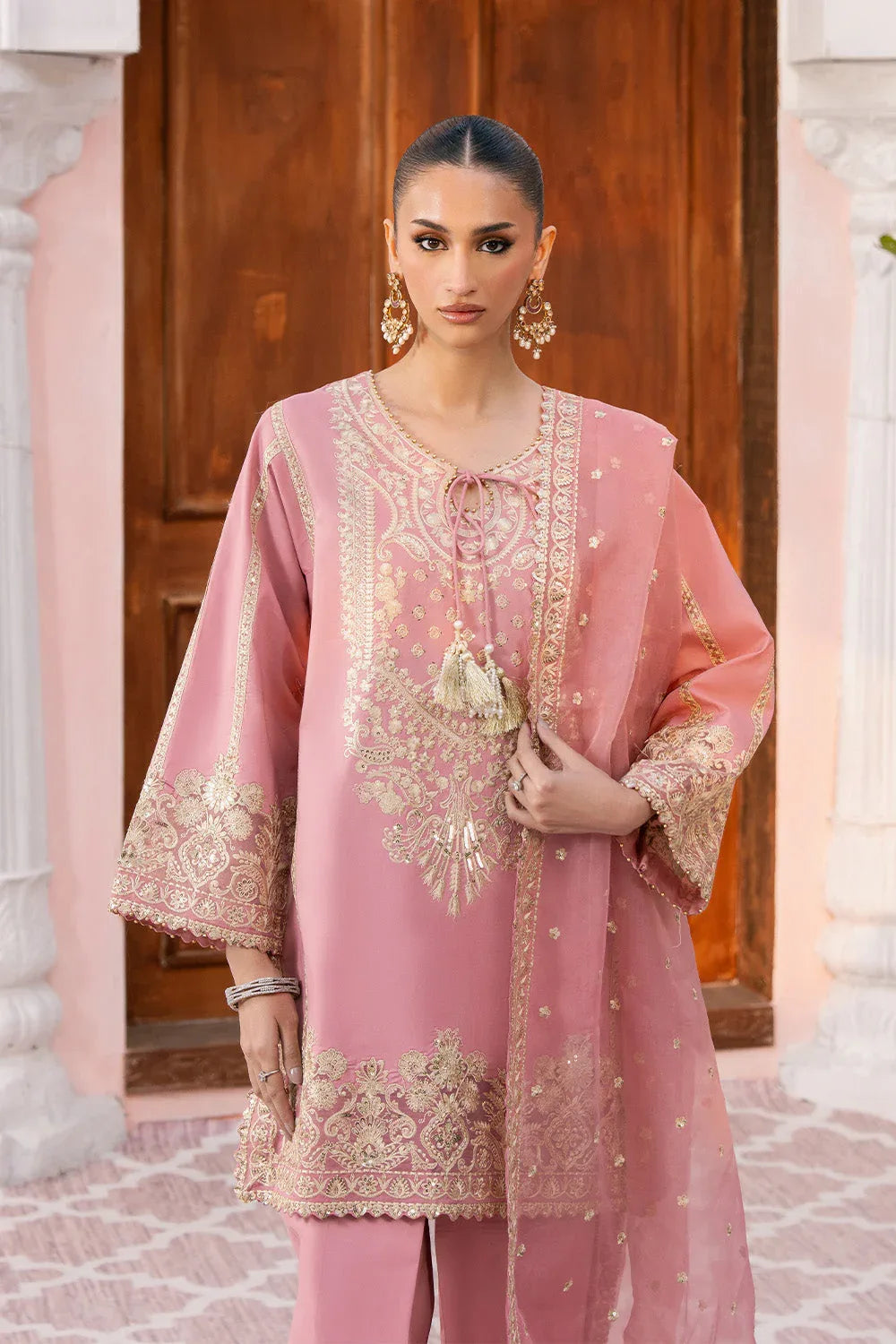 Maryum N Maria | Eid Luxury Lawn 25 | AZITA - MS50152 - Rang-e-Khaas